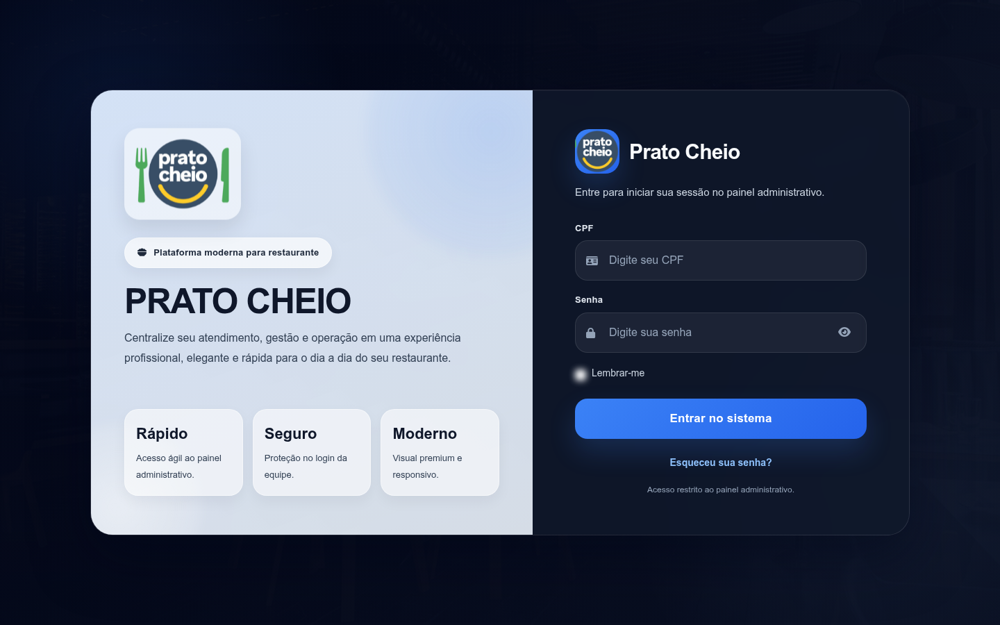 Prato Web - Login